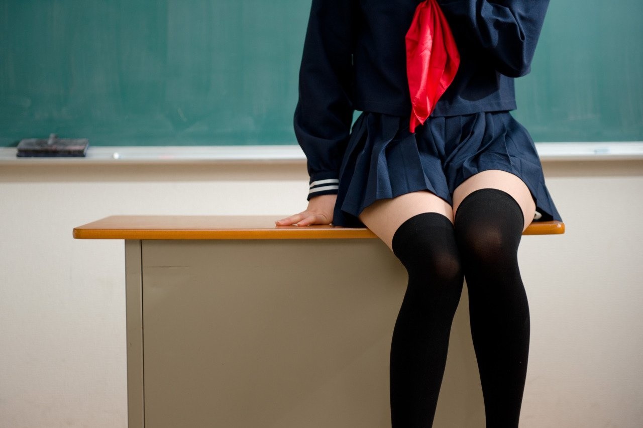 Japanese schoolgirl masturbation
