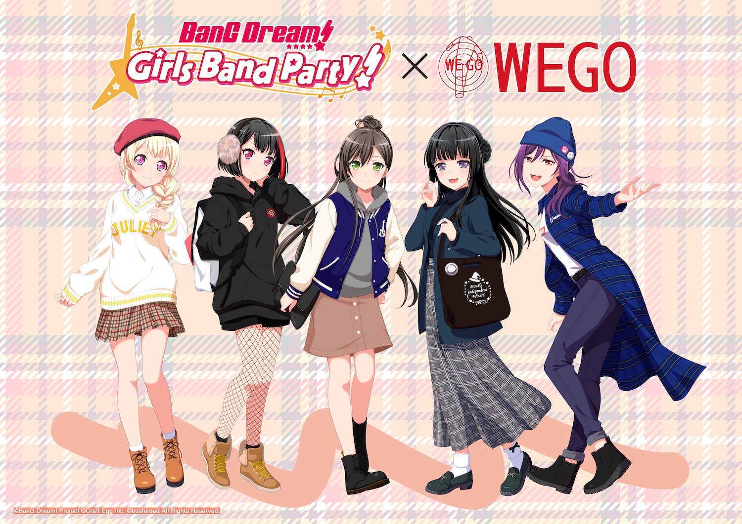 Bang Dream! × WEGO 2nd Collab