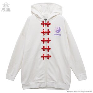 LISTEN FLAVOR Yin-Yang Shuangxi China Big Hoodie White