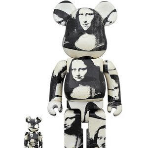 BE@RBRICK Andy Warhol Double Mona Lisa 100% & 400% Set