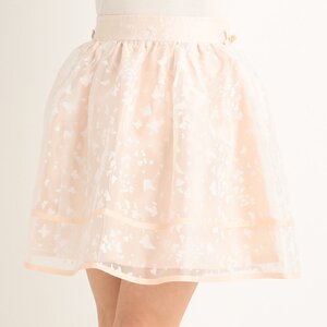 LIZ LISA Organdy Butterfly Skirt Pink