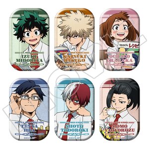 My Hero Academia Autumn Reading Character Pin Badge Collection Box Set Set of 6