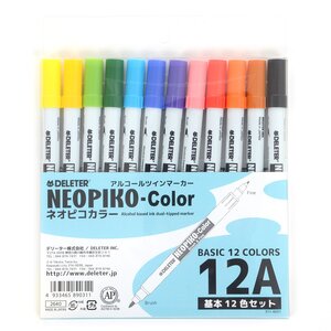 Deleter Neopiko-Color Basic 12-Pen Set A