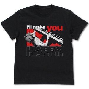 Evangelion Kaworu Nagisa Piano Black T-Shirt S