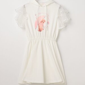 LIZ LISA Poodle Pattern Dress White