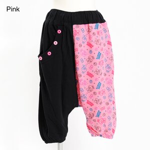 Mameshi-Pamyu-Pamyu Koro-Koro Pamyu-Pamyu Sarouel Pants Pink L