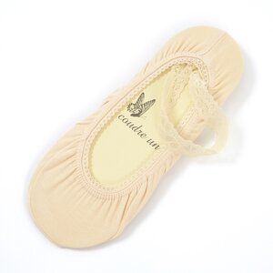 coudre un Ankle Lace Low-Cut Liner Socks Beige