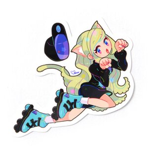 Street Cat Girls Sticker Onedari
