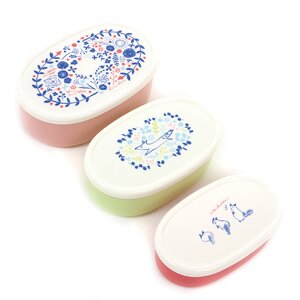 harebare Lunch Box Collection Hide & Seek in the Flowers 3-Piece Lunch Box Set
