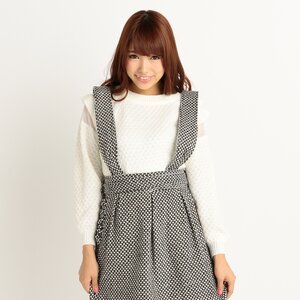 LIZ LISA 16th Anniversary Houndstooth Skirt Navy