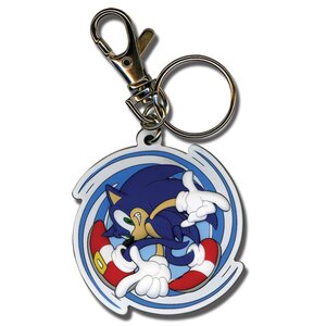 Sonic the Hedgehog Spinning Sonic Keychain