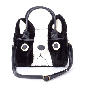 FLAPPER Buburin Face Fur Boston Bag