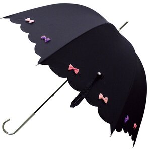 pink trick Colorful Ribbon Umbrella (Rain/UV Protective) Black