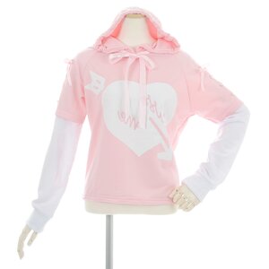 milklim Kiss Me Hoodie Pink