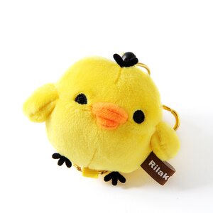 Rilakkuma Reel Plush Keychain Kiiroitori