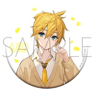 Hatsune Miku Series teffish School Uniform Pin Badge  Kagamine Len