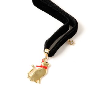 Cat & Ribbon Choker 1 Gold