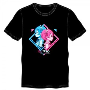 Re:Zero -Starting Life in Another World- Men's Black T-Shirt S