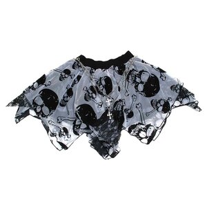 ACDC RAG Skull Skirt White