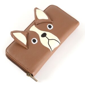 FLAPPER Buburin Face Long Wallet Brown