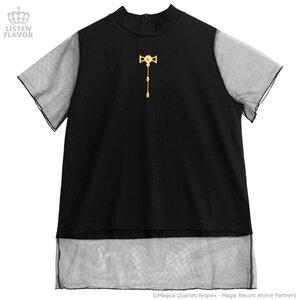 LISTEN FLAVOR x Magia Record: Puella Magi Madoka Magica Side Story Collab Iroha Tamaki Soul Jem See-Though Cutsew Black