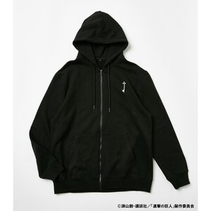 Attack on Titan R4G Key Black Zip Hoodie M