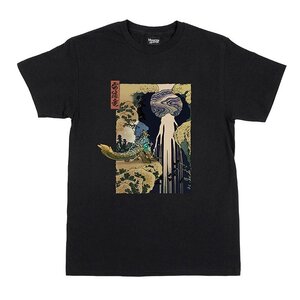 Monster Hunter Ukiyo-e Zinogre x Kiso Waterfall T-Shirt M