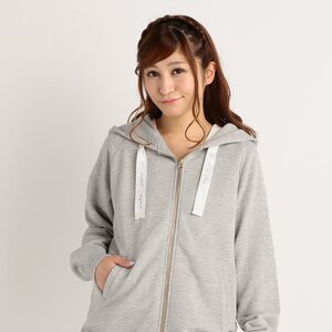 LIZ LISA Long Hoodie Gray