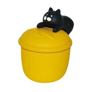Nycatto Nyanko Small Containers w/ Lids Black Cat