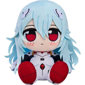 Rebuild of Evangelion Kuripan Plushie Rei Ayanami: Long (Long Hair: White Plugsuit) / Asuka Shikinami Langley (Jersey & Casquette Cap) / Kaworu Nagisa: School Uniform Ver. Rei Ayanami: Long (Long Hair: White Plugsuit) [Pre-order]