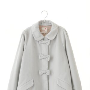 earth music&ecology Ribbon Line Coat Sax S