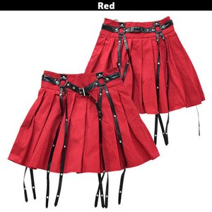ACDC RAG 4R Pleated Skirt Red