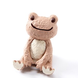 Craft Series Sitting Frog Statue Mocha