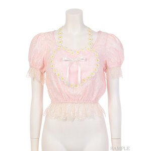 Swankiss Daisy Chain Lace Top Pink