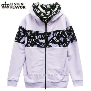 LISTEN FLAVOR Midnight Devil Hoodie Lavender