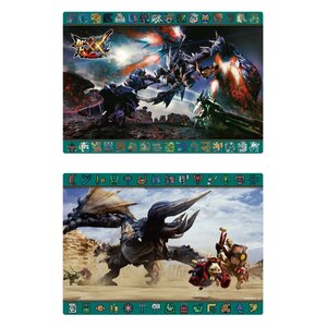 Monster Hunter XX Desk Mat Barufaruku & Massacre Demon Diablos