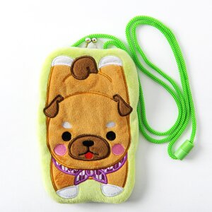 Mameshiba San Kyodai Dog Applique Coin Pouches Mamesaburo