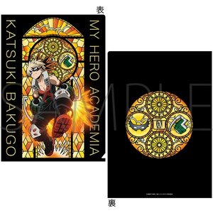 My Hero Academia Stained Glass Style Clear File Katsuki Bakugo