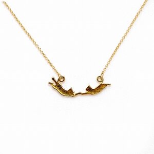 Lilou Circus Cat Necklace Gold