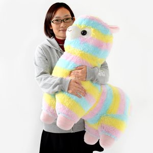Rainbow Alpacasso Alpaca Plush (Super Jumbo)