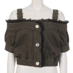 Swankiss Denim Ofusyoru Top Khaki