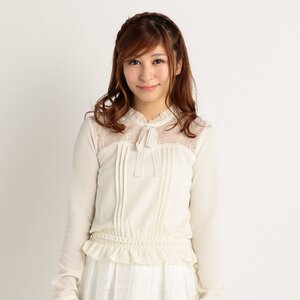 LIZ LISA Petit High Neck Blouse White