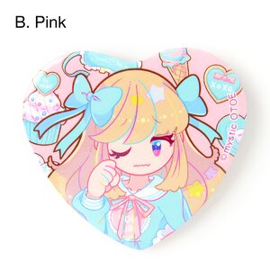 Sweet Lolita Heart Pin Pink