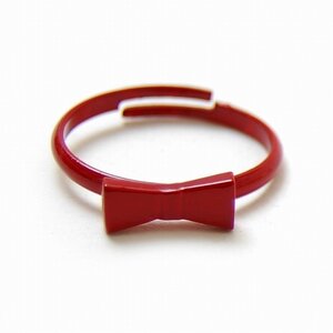 Lilou Ribbon Ring Red
