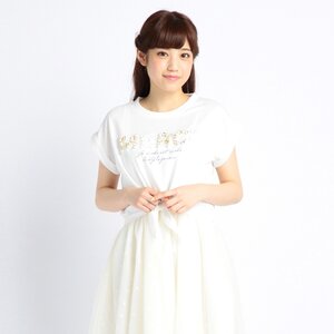 LIZ LISA Two-Piece Style Dress w/ T-Shirt Top White