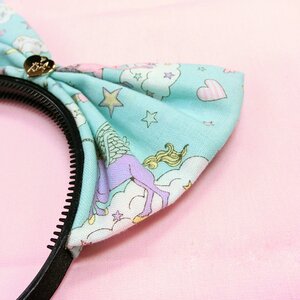 Le cocone Unicorn Print Ribbon Katyusha Blue