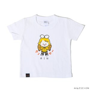 Hatsune Miku Piapro Kids! Kagamine Rin Kids' White T-Shirt 100