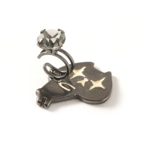 Starry-Eyed Cat Ear Cuffs Black