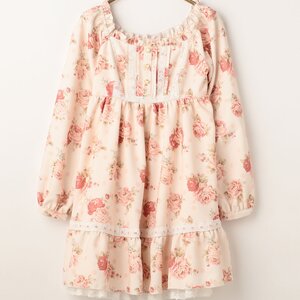 LIZ LISA Classical Dot Flower Pattern Dress White