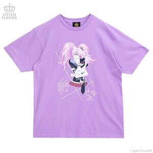 LISTEN FLAVOR x Danganronpa Junko Enoshima's Despair T-Shirt Lavender